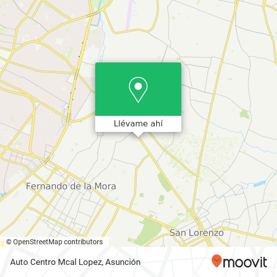 Mapa de Auto Centro Mcal Lopez