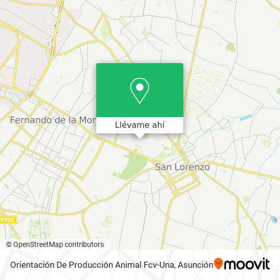 Mapa de Orientación De Producción Animal Fcv-Una