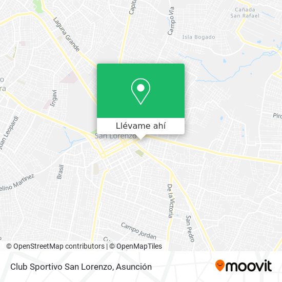 Mapa de Club Sportivo San Lorenzo