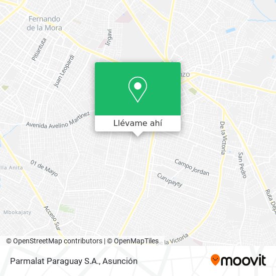 Mapa de Parmalat Paraguay S.A.
