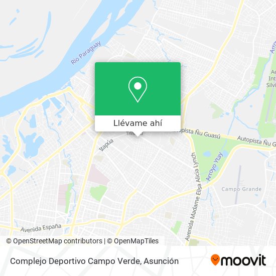 Mapa de Complejo Deportivo Campo Verde