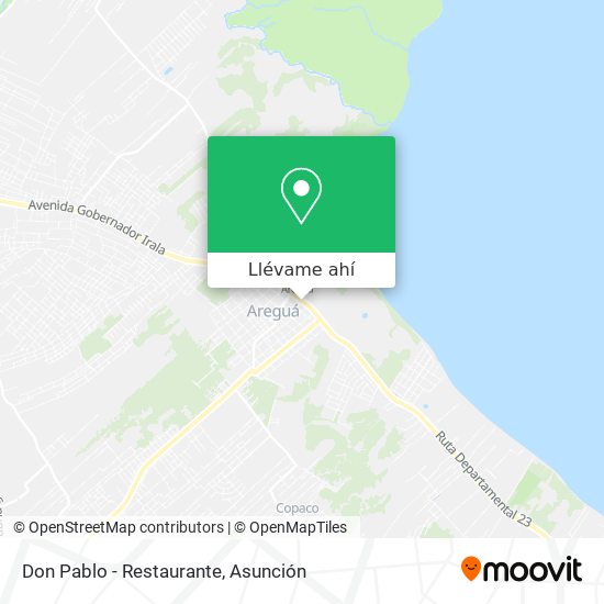 Mapa de Don Pablo - Restaurante