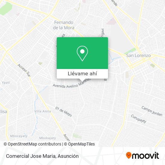 Mapa de Comercial Jose Maria