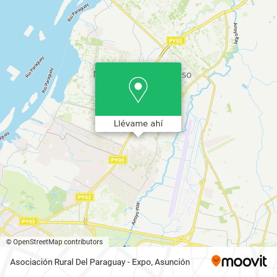 Mapa de Asociación Rural Del Paraguay - Expo