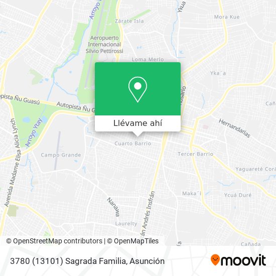Mapa de 3780 (13101) Sagrada Familia