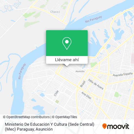 Mapa de Ministerio De Educación Y Cultura (Sede Central) (Mec) Paraguay