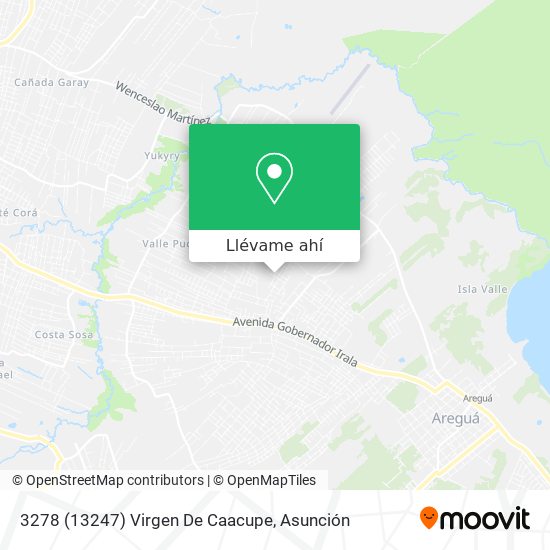 Mapa de 3278 (13247) Virgen De Caacupe