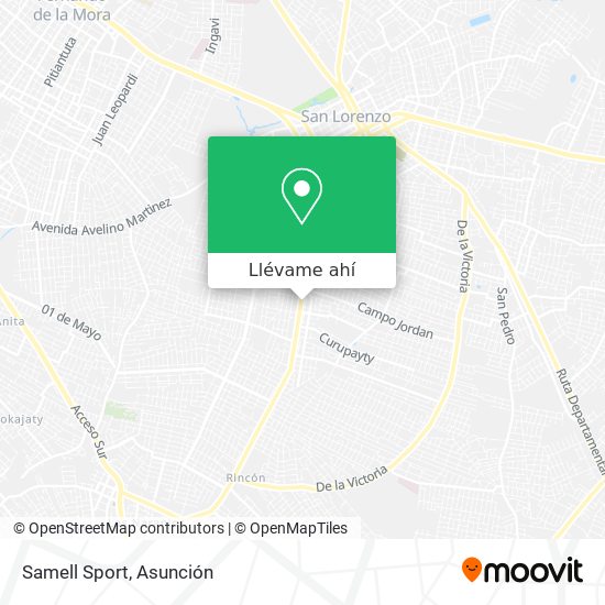 Mapa de Samell Sport