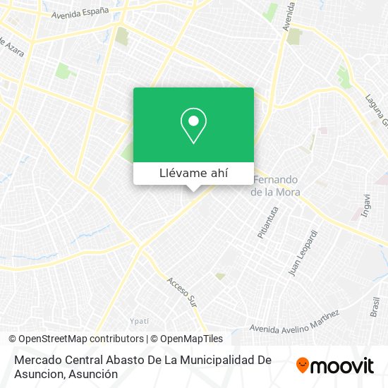 Mapa de Mercado Central Abasto De La Municipalidad De Asuncion