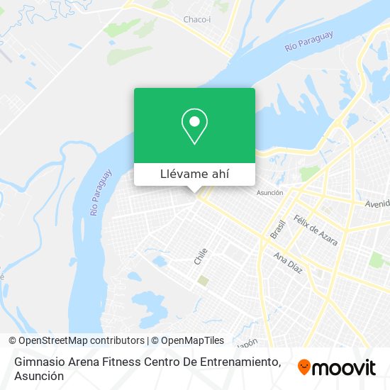 Mapa de Gimnasio Arena Fitness Centro De Entrenamiento