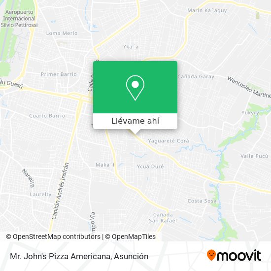 Mapa de Mr. John's Pizza Americana