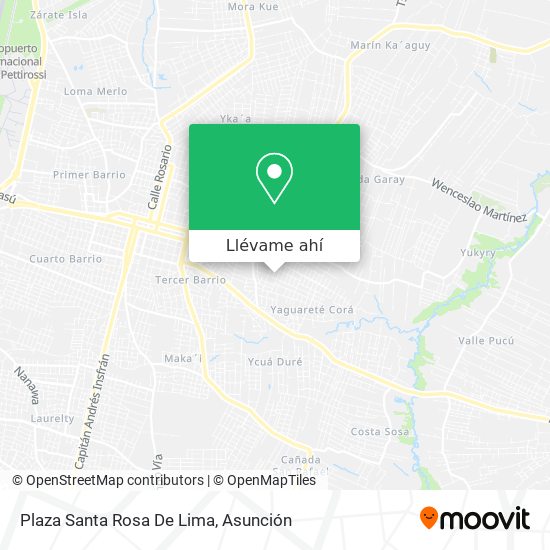 Mapa de Plaza Santa Rosa De Lima