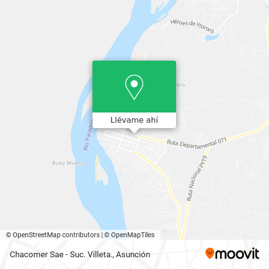 Mapa de Chacomer Sae - Suc. Villeta.