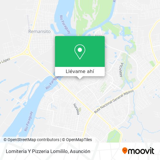 Mapa de Lomiteria Y Pizzeria Lomililo