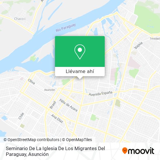 Mapa de Seminario De La Iglesia De Los Migrantes Del Paraguay