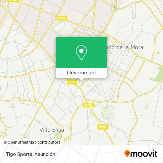 Mapa de Tigo Sports