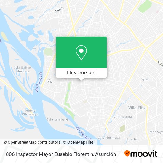 Mapa de 806 Inspector Mayor Eusebio Florentin