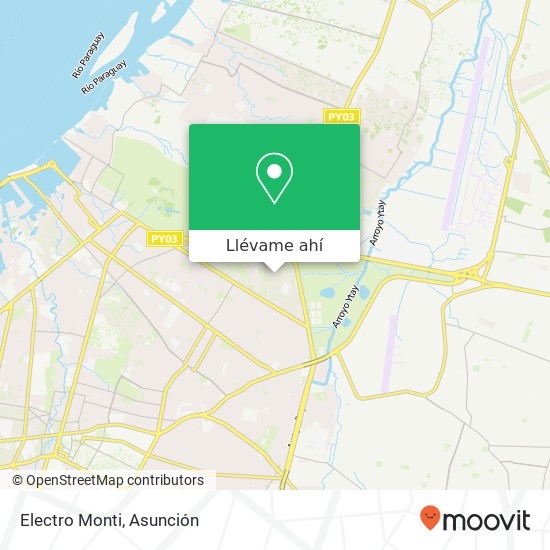 Mapa de Electro Monti