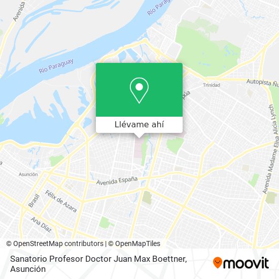 Mapa de Sanatorio Profesor Doctor Juan Max Boettner