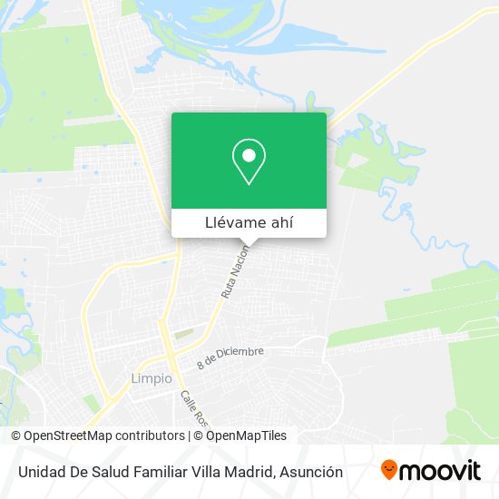 Mapa de Unidad De Salud Familiar Villa Madrid