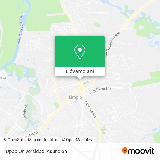 Mapa de Upap Universidad
