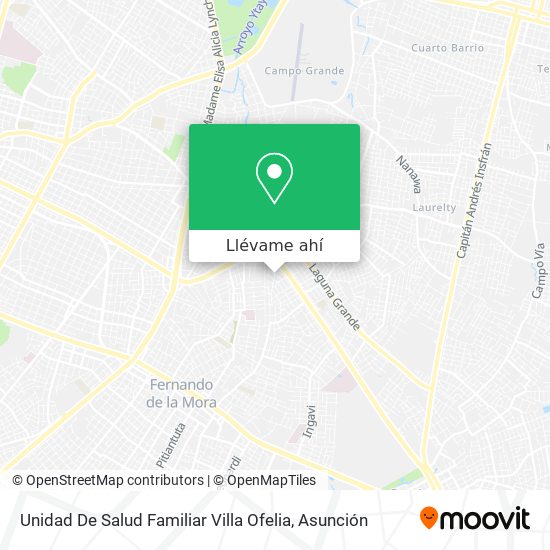 Mapa de Unidad De Salud Familiar Villa Ofelia