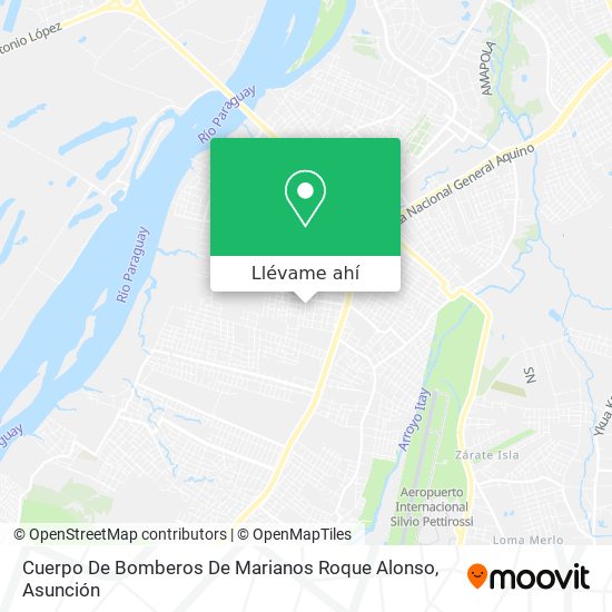 Mapa de Cuerpo De Bomberos De Marianos Roque Alonso