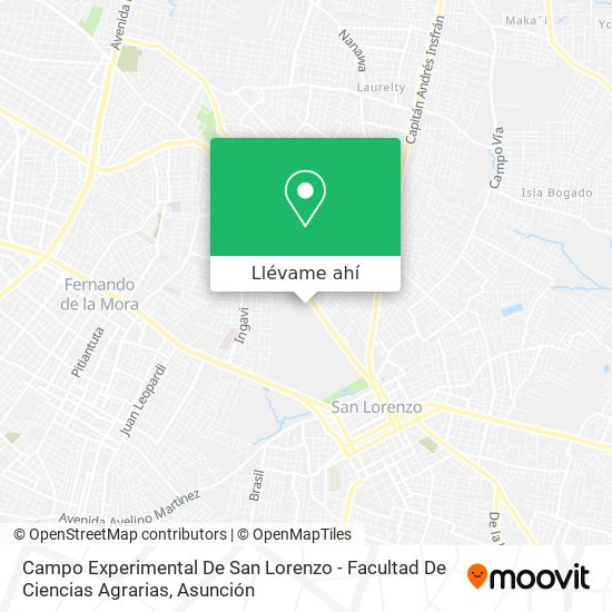 Mapa de Campo Experimental De San Lorenzo - Facultad De Ciencias Agrarias