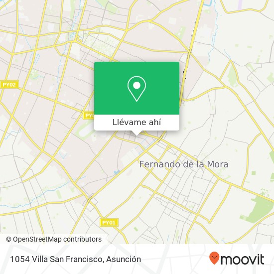 Mapa de 1054 Villa San Francisco