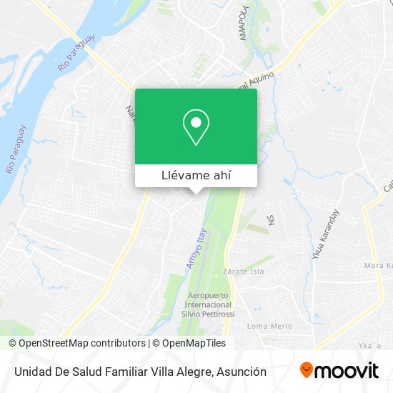 Mapa de Unidad De Salud Familiar Villa Alegre
