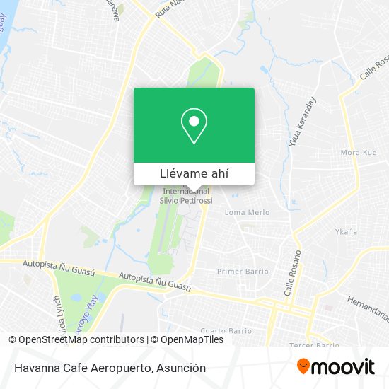Mapa de Havanna Cafe Aeropuerto