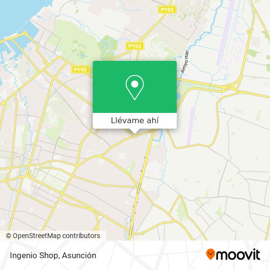 Mapa de Ingenio Shop
