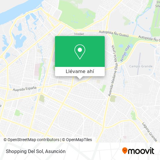 Mapa de Shopping Del Sol