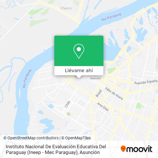 Mapa de Instituto Nacional De Evaluación Educativa Del Paraguay (Ineep - Mec Paraguay)