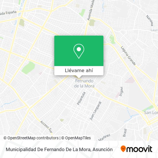 Mapa de Municipalidad De Fernando De La Mora