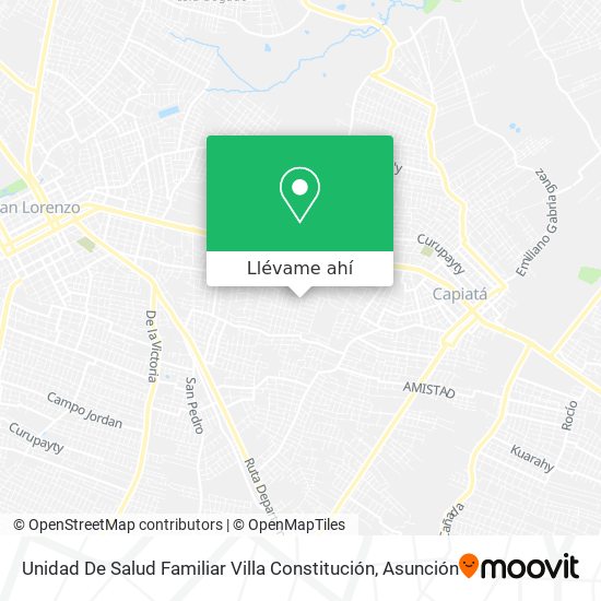 Mapa de Unidad De Salud Familiar Villa Constitución