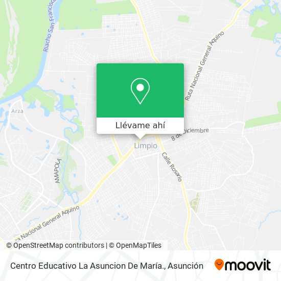 Mapa de Centro Educativo La Asuncion De María.