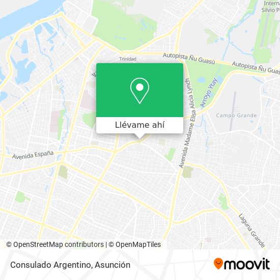 Mapa de Consulado Argentino