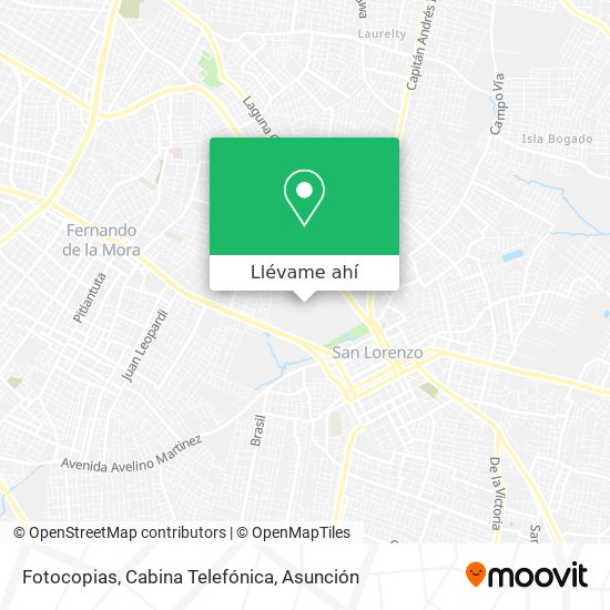 Mapa de Fotocopias, Cabina Telefónica