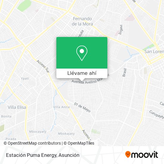 Mapa de Estación Puma Energy