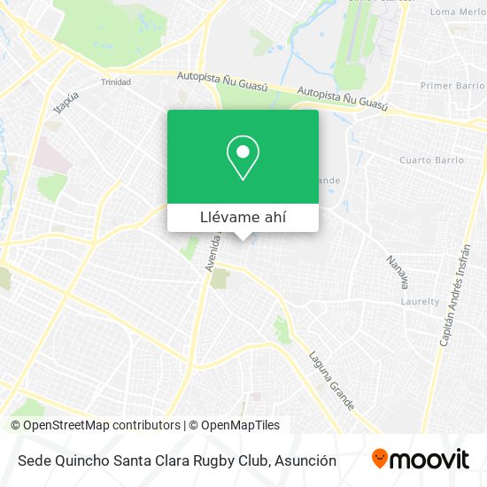 Mapa de Sede Quincho Santa Clara Rugby Club