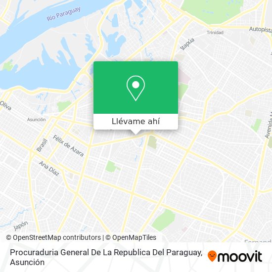 Mapa de Procuraduria General De La Republica Del Paraguay