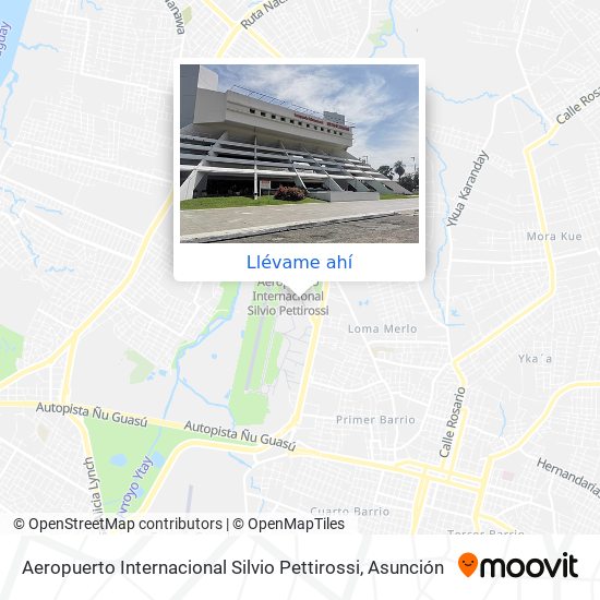 Mapa de Aeropuerto Internacional Silvio Pettirossi