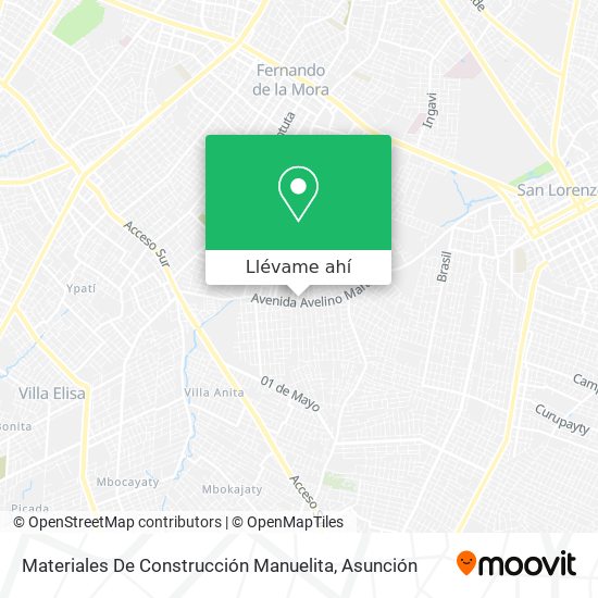 Mapa de Materiales De Construcción Manuelita