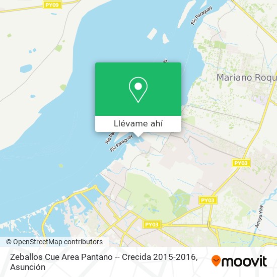 Mapa de Zeballos Cue Area Pantano -- Crecida 2015-2016
