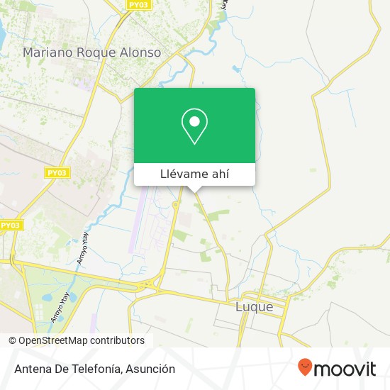 Mapa de Antena De Telefonía