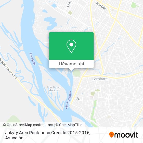 Mapa de Jukyty Area Pantanosa Crecida 2015-2016