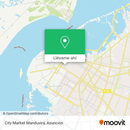 Mapa de City Market Manduvirá