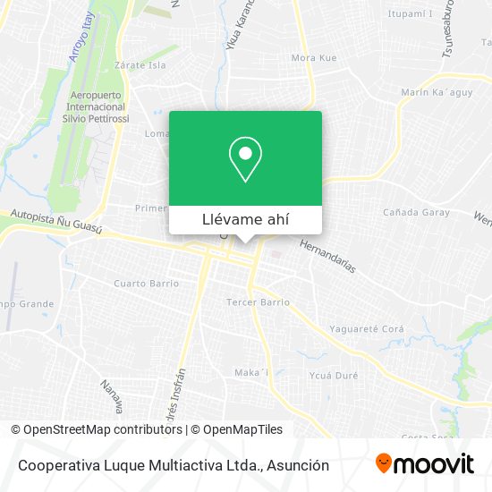 Mapa de Cooperativa Luque Multiactiva Ltda.