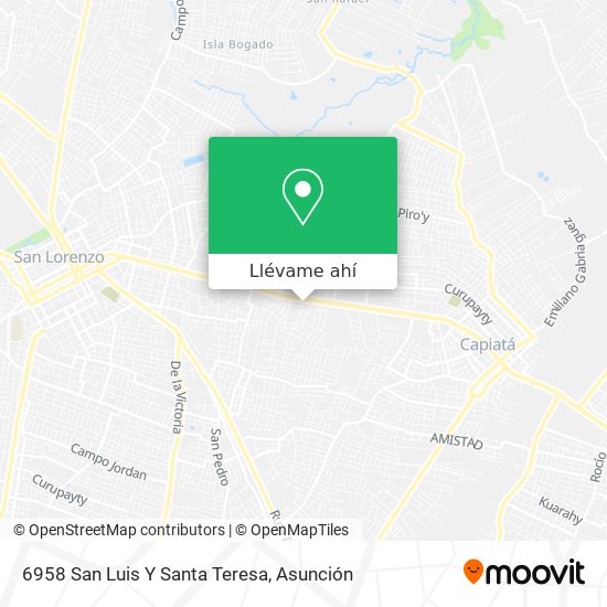 Mapa de 6958 San Luis Y Santa Teresa
